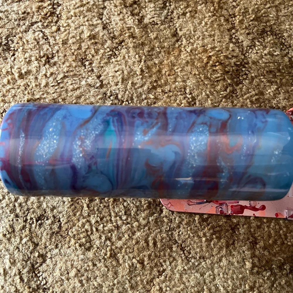 Blue and Purple Swirl Tumbler
